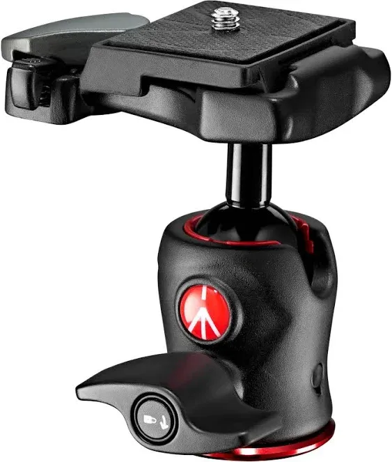 Manfrotto 490 Centre Ball Head, for Camera Tripods, Fluid Ball Head for Ergonomic and Functional Tripods, Camera Stabilizer, Photography Accessories, Simple and Intuitive (Ball Head MH490-BH)