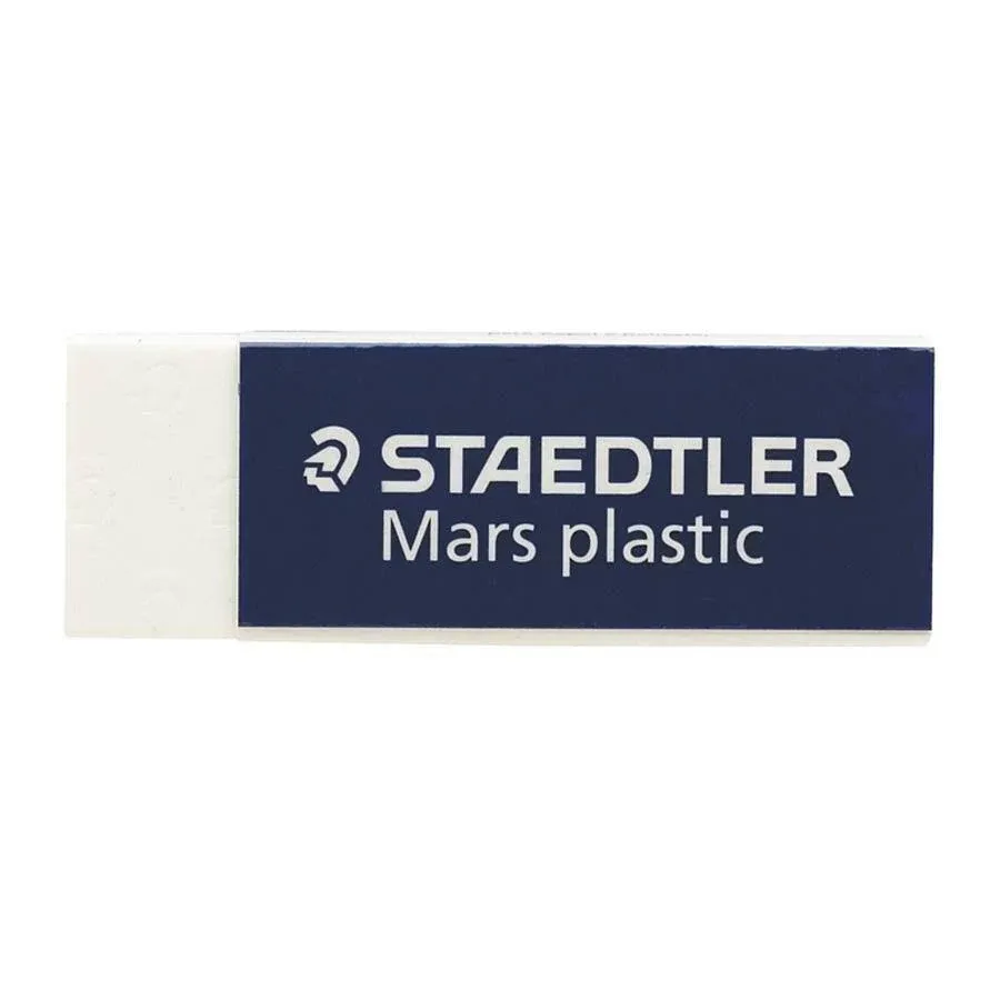 Staedtler Mars Plastic Eraser, White - 4 Pack