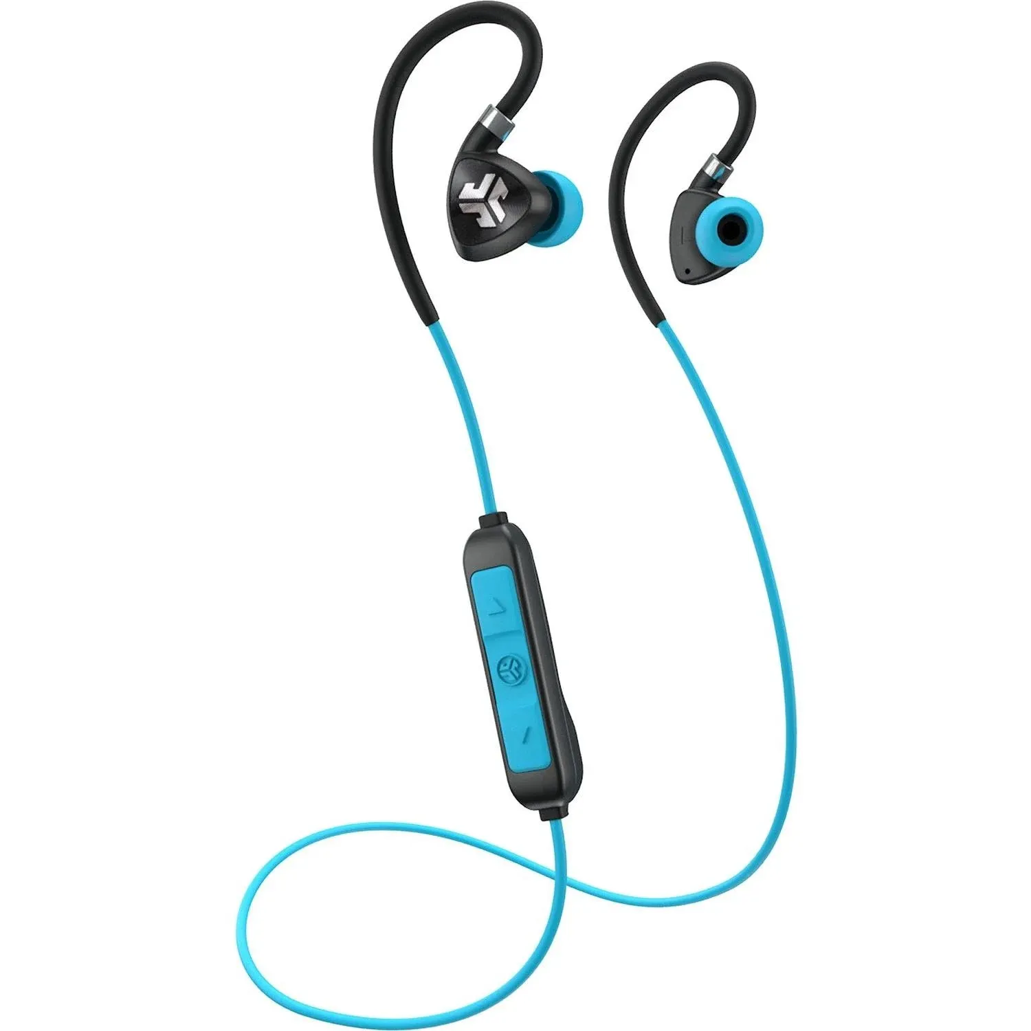 Jlab Ebfit2rblkblu123 Fit 2.0 Bluetooth Sport Earbuds Black/Blue, Size: Small