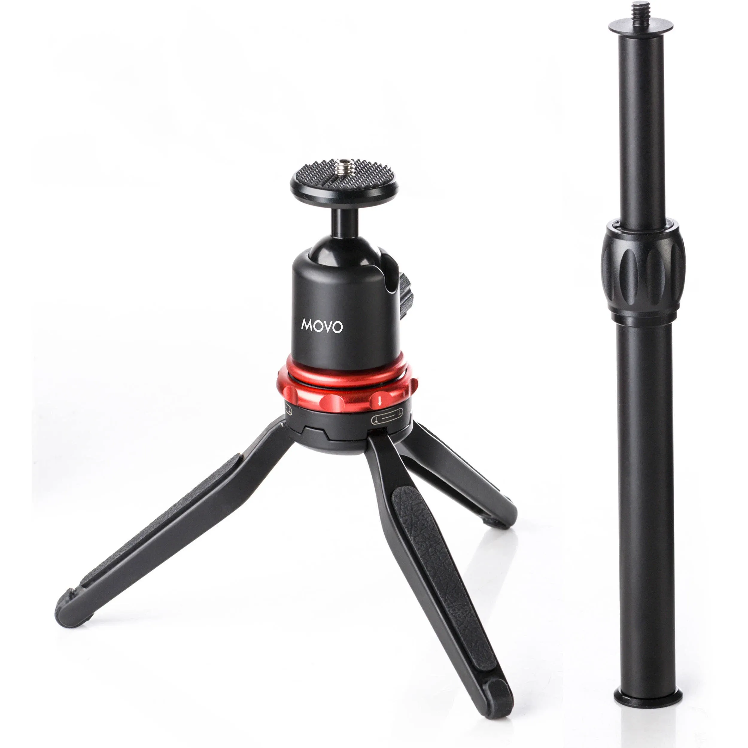 Movo MV-T1 Adjustable Aluminum Alloy Tabletop Tripod (Height Range: 3&#034; to 16&#034;)