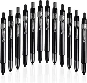 Listo 1620 - Box of 12 - BLACK COLOR - China Markers/Grease Pencils/China Marking/Pencils/Wax Pencils - Made in USA