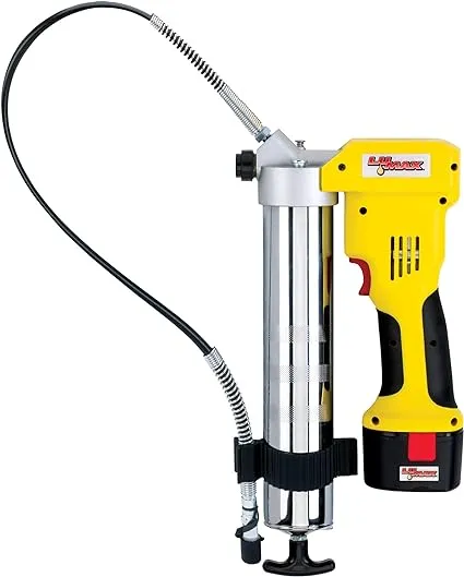 Lumax LX-1175 Handyluber 12V Cordless Grease Gun with Single Battery, 7000 Psi, Yellow