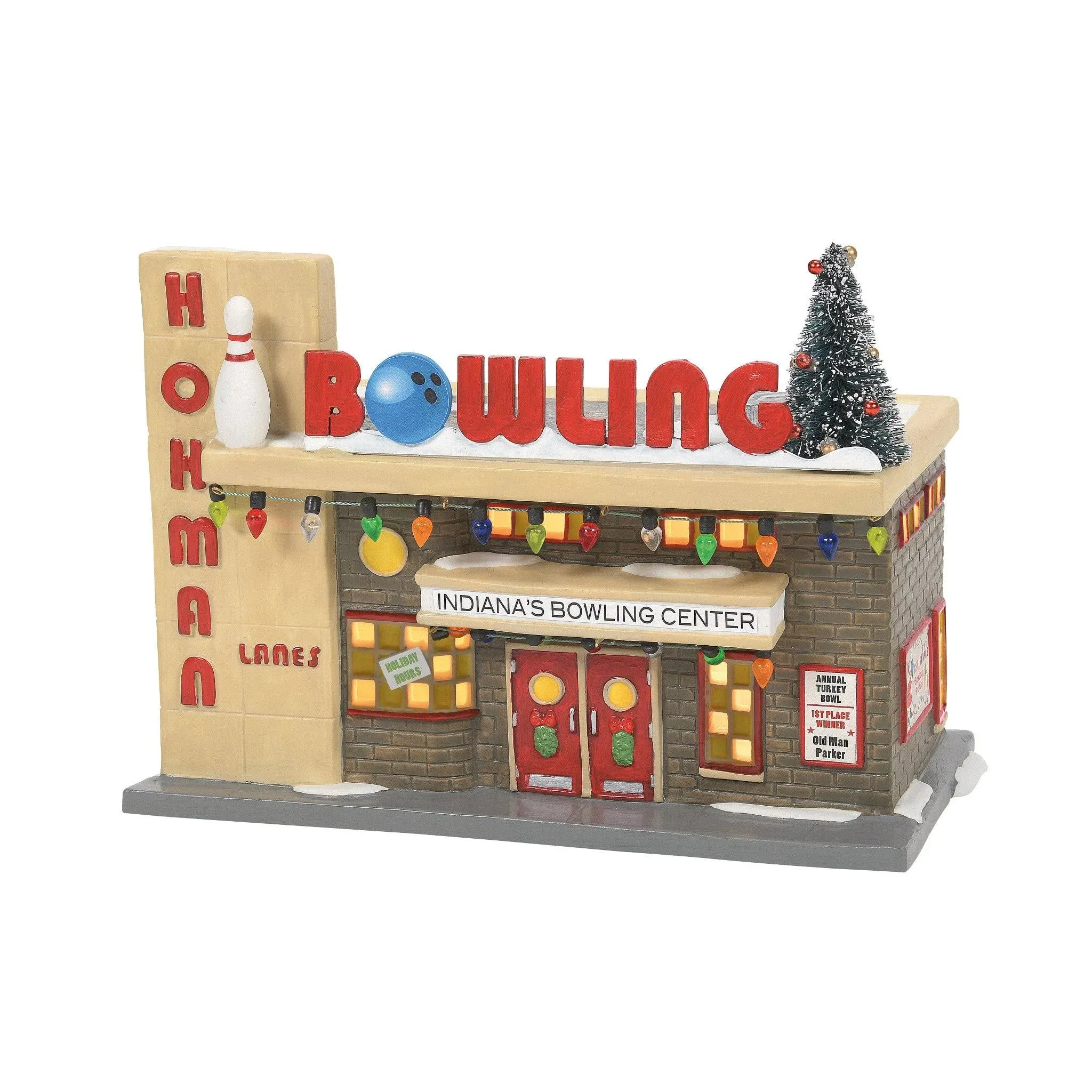 Department 56 Hohman Lanes Bowling 6007724 Lit Building A Christmas Story