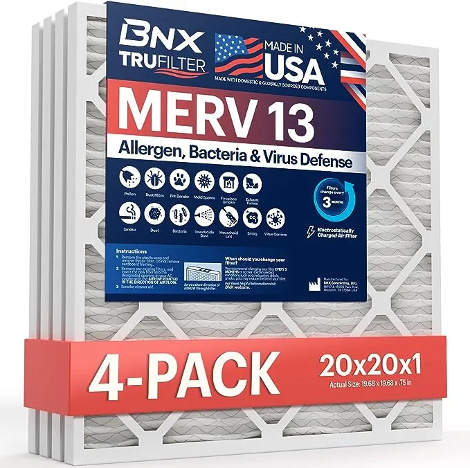 BNX TruFilter Air Filter MERV 13 Made IN USA