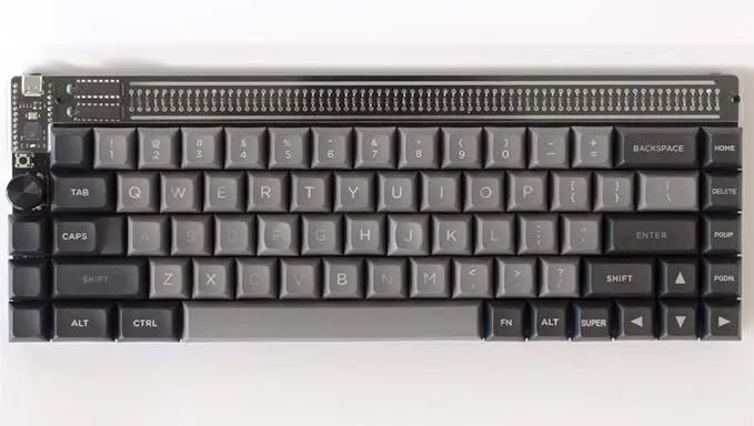 Nibble 65% 72 Key Programmable QMK Mechanical Keyboard Kit (Black)