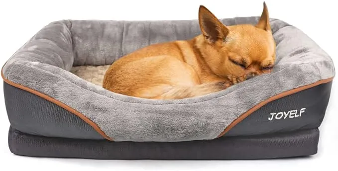 JOYELF Memory Foam Dog Bed Small Orthopedic Dog Bed &amp; Sofa with Removable Cover