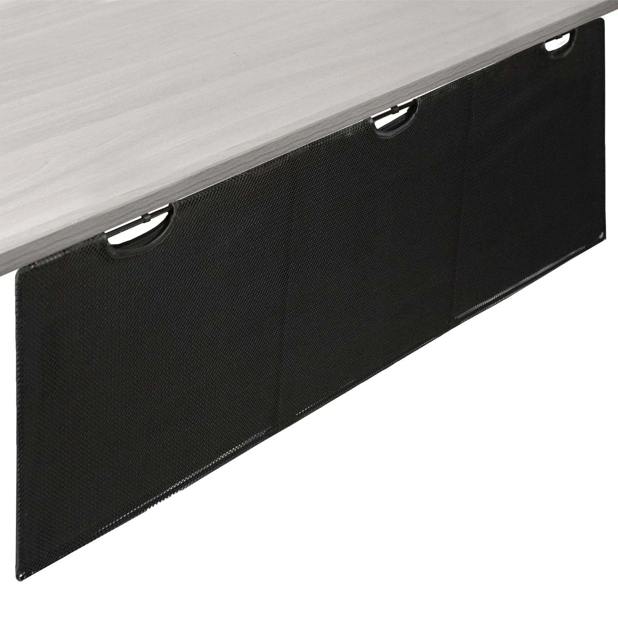 Vivo Black Under Desk Privacy & Cable Management Sleeve Panel 60" Kit DESK-SKIRT-60