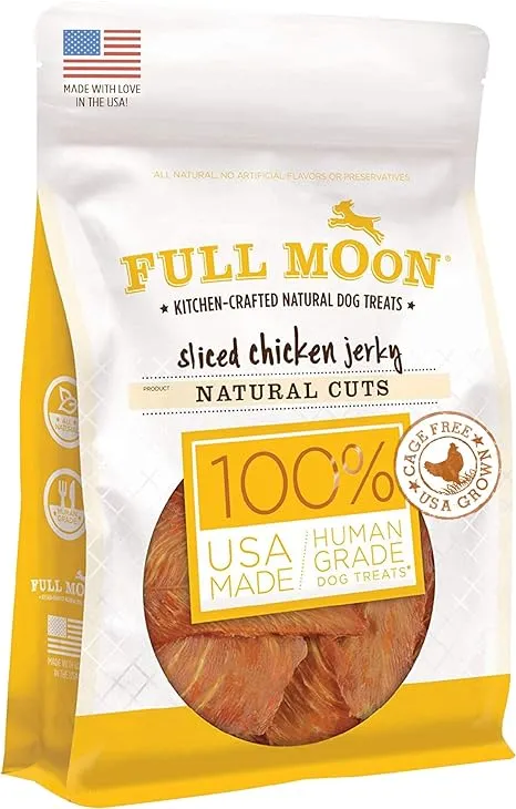 Full Moon All Natural Human Grade Dog Treats Chicken Jerky