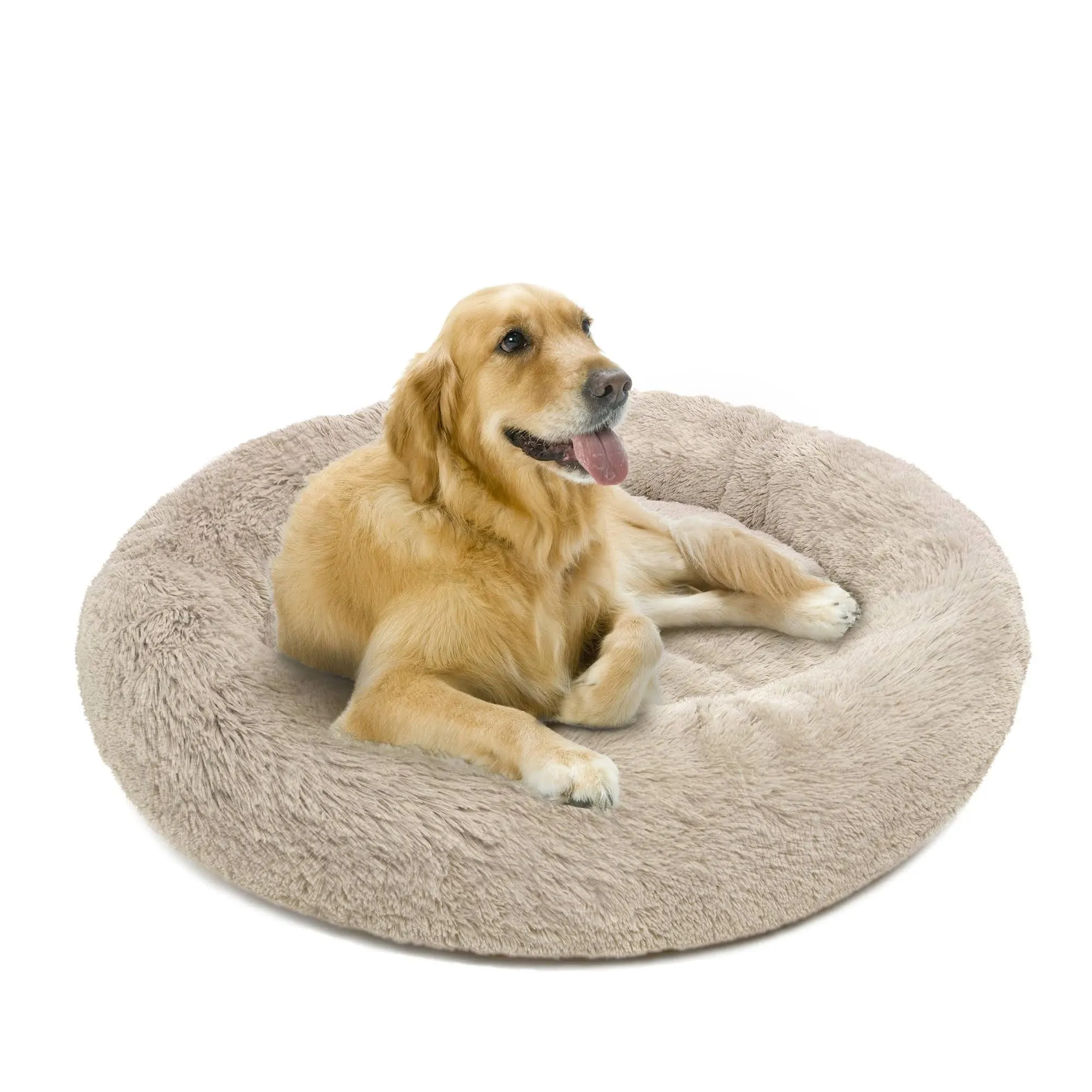 Friends Forever Coco Faux Fur Self Warming Indoor Round Donut Cuddler