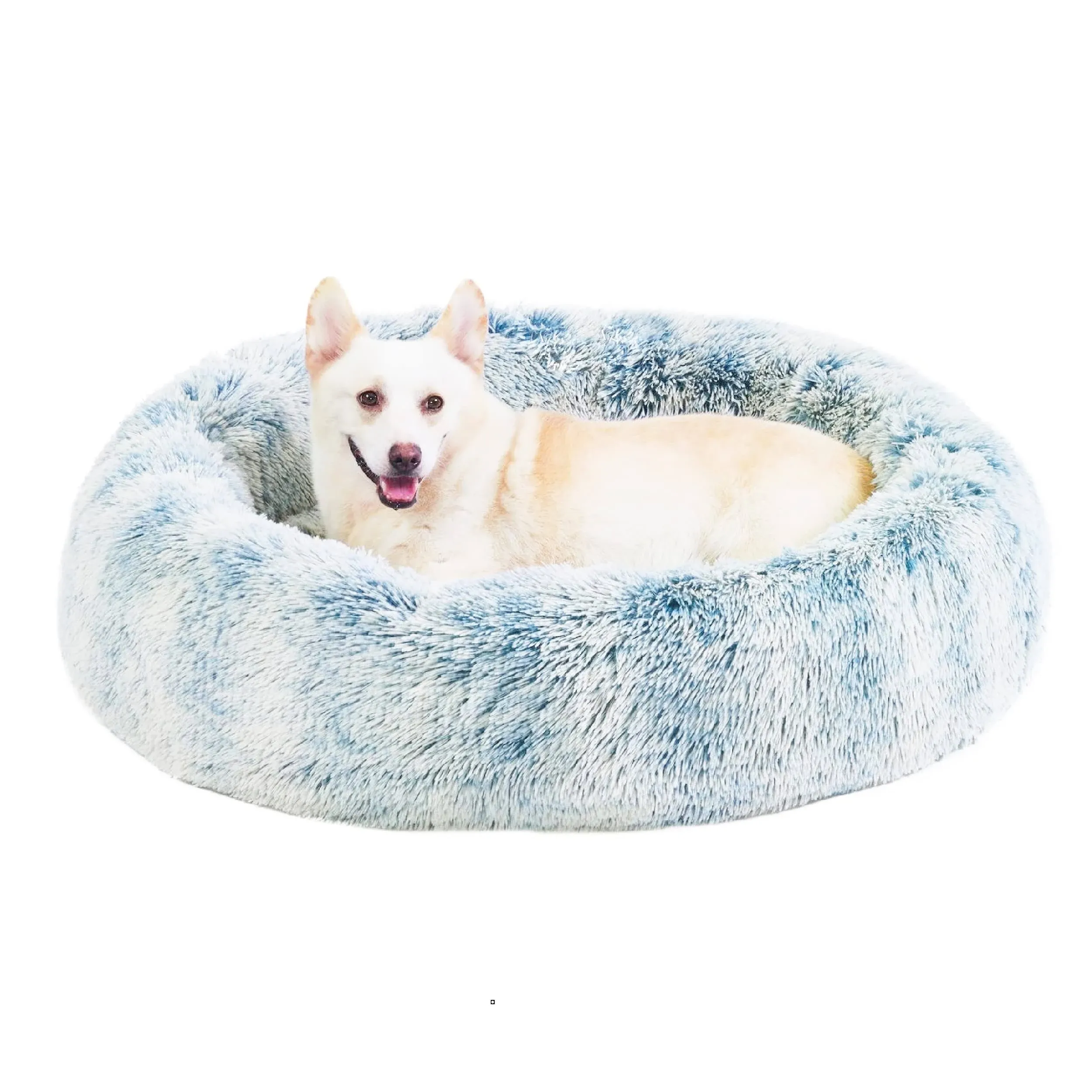 Best Friends by Sheri The Original Calming Donut Cat and Dog Bed in Shag Fur ...