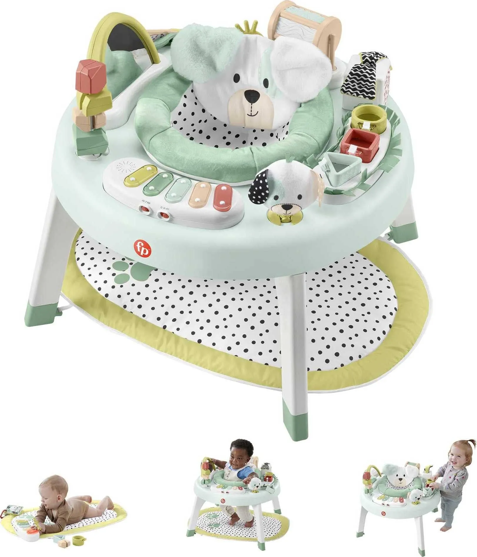 Baby &amp; Toddler Toys 3-in-1 Puppy Activity Center and Play Table with Lights, Sounds and Developmental Activities