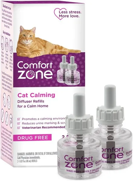 Comfort Zone Cat Calming Diffuser Refill 2 Pack