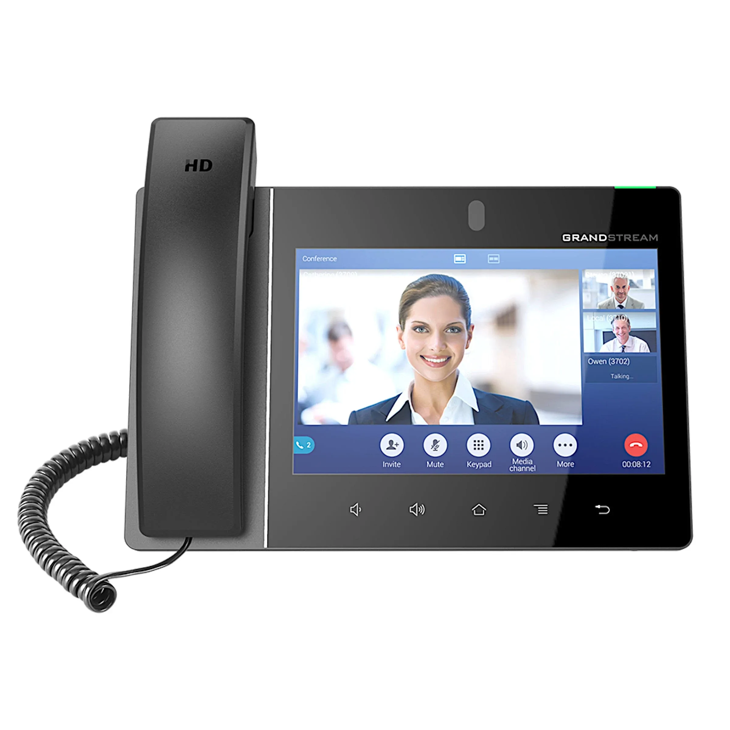 Grandstream GXV3380 16 Line Android IP Phone, 16 Sip Accounts, 1280 x 800 Colour ...