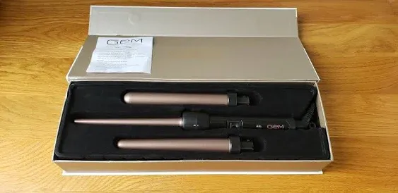 GEM 3 in 1 Curl Designer Professional Ceramic Styling Iron BRAND NEW (OPEN Box)