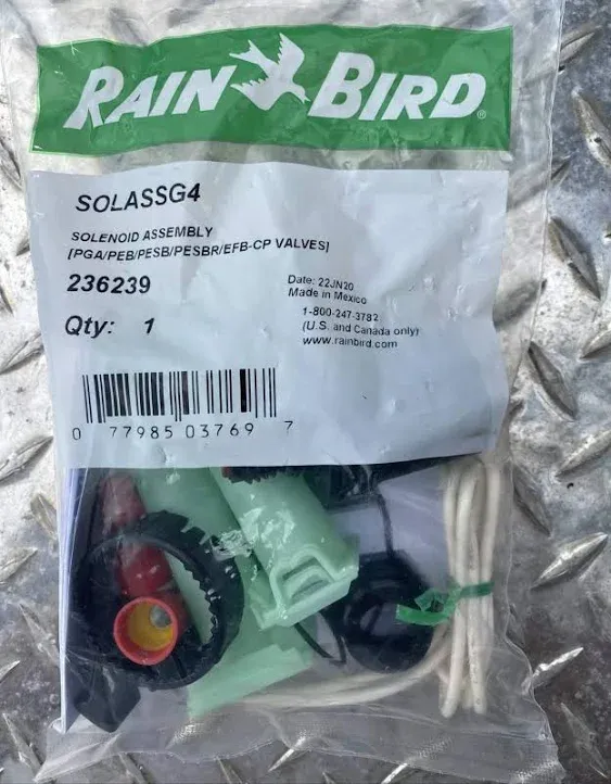 Rain Bird SOLASSG4 - Solenoid Repair Kit for PEB, PGA, EFB-CP, BPE/BPES and GB Valves