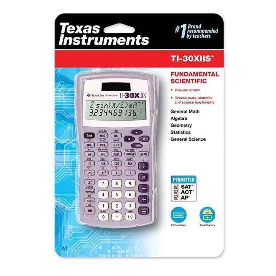 Texas Instruments Ti-30xiis Scientific Calculator - Lavender