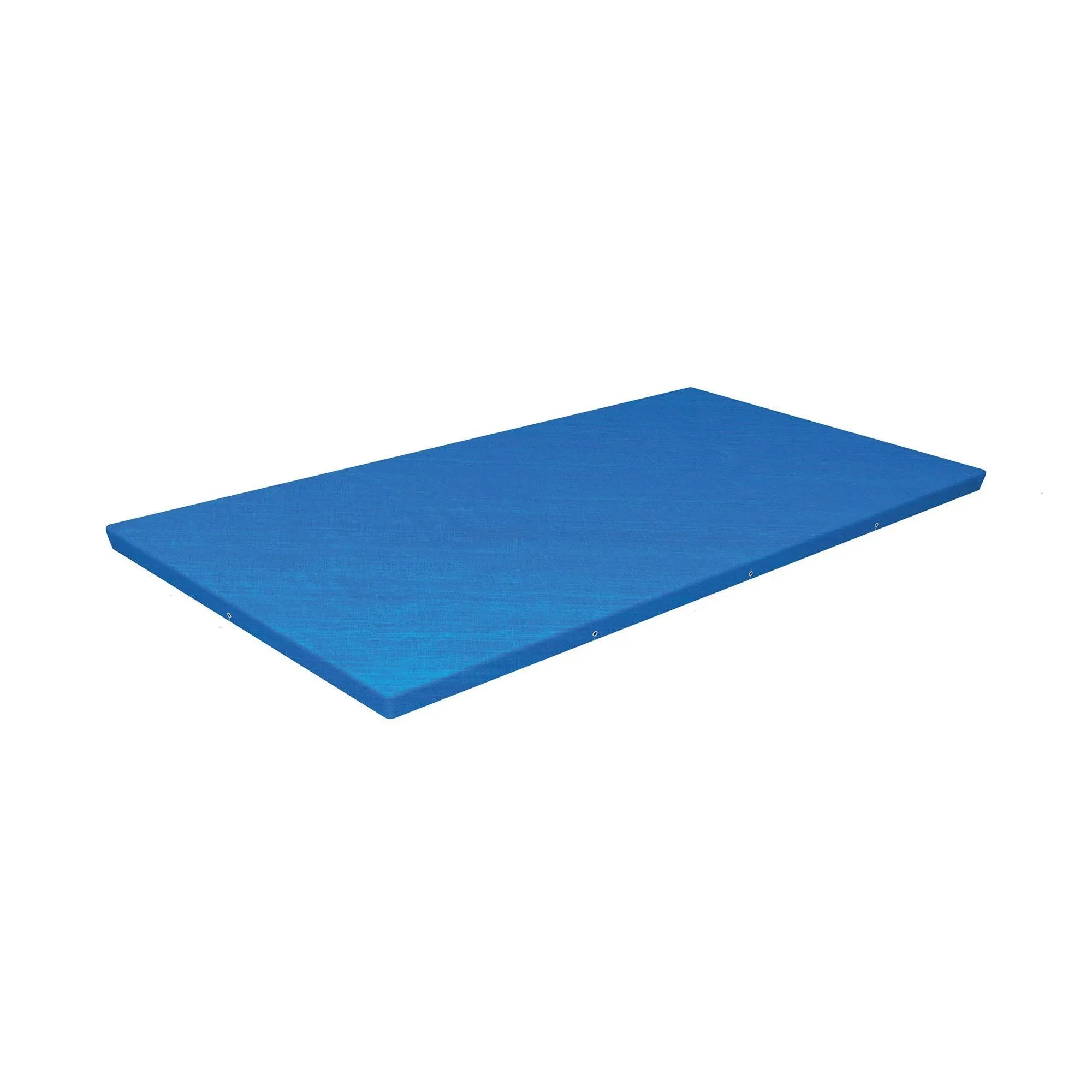 Bestway Flowclear Rectangle 13' 1" x 6' 11" Pool Cover for Above Ground Swimming Pools with Drain Holes and Tie-Down Ropes, Blue (Cover Only)