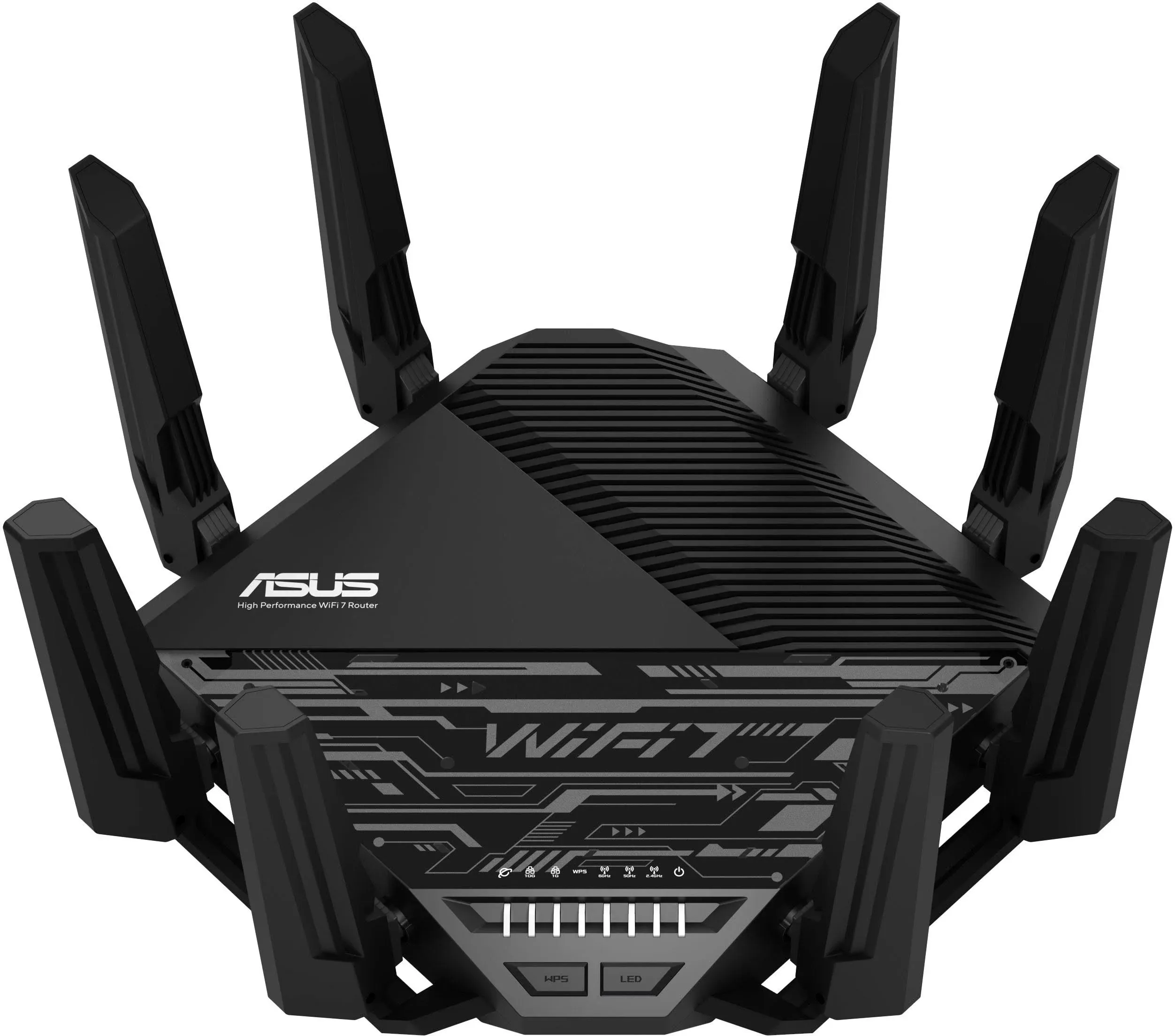 ASUS 華碩 RT-BE96U BE19000 802.11BE 三頻效能 WiFi 7 可延伸路由器,支援 6GHz 雙 10G 連接埠,320Mhz,終身網路安全、MLO、Multi-RU 穿刺、AiMesh 支援