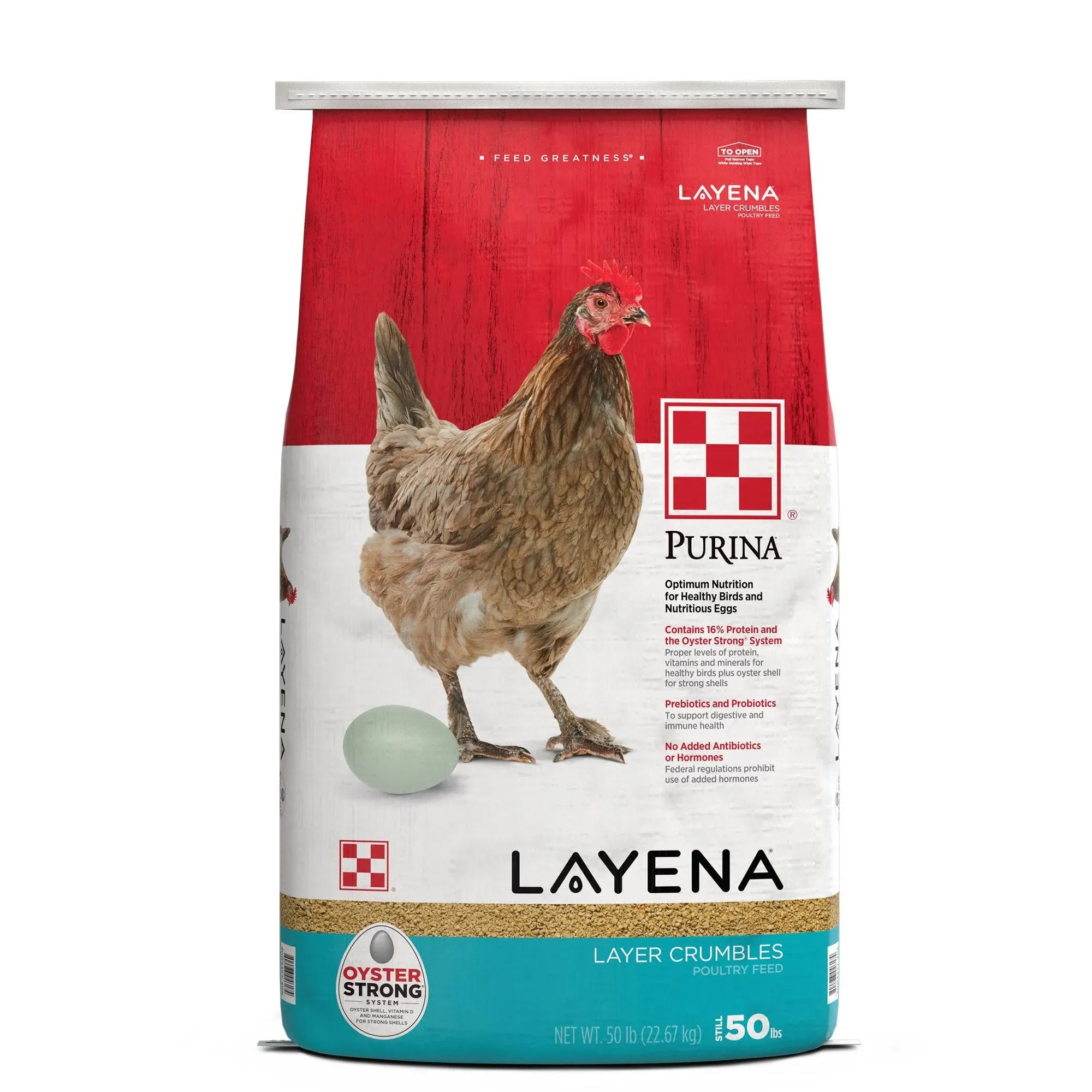 Purina Layena Crumbles, 50 lbs