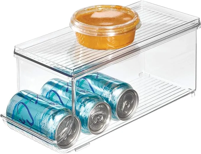 iDesign 70938 Soda Can Organizer 5-3/4" H X 13-3/4" W X 5-3/4" L Clear Clear