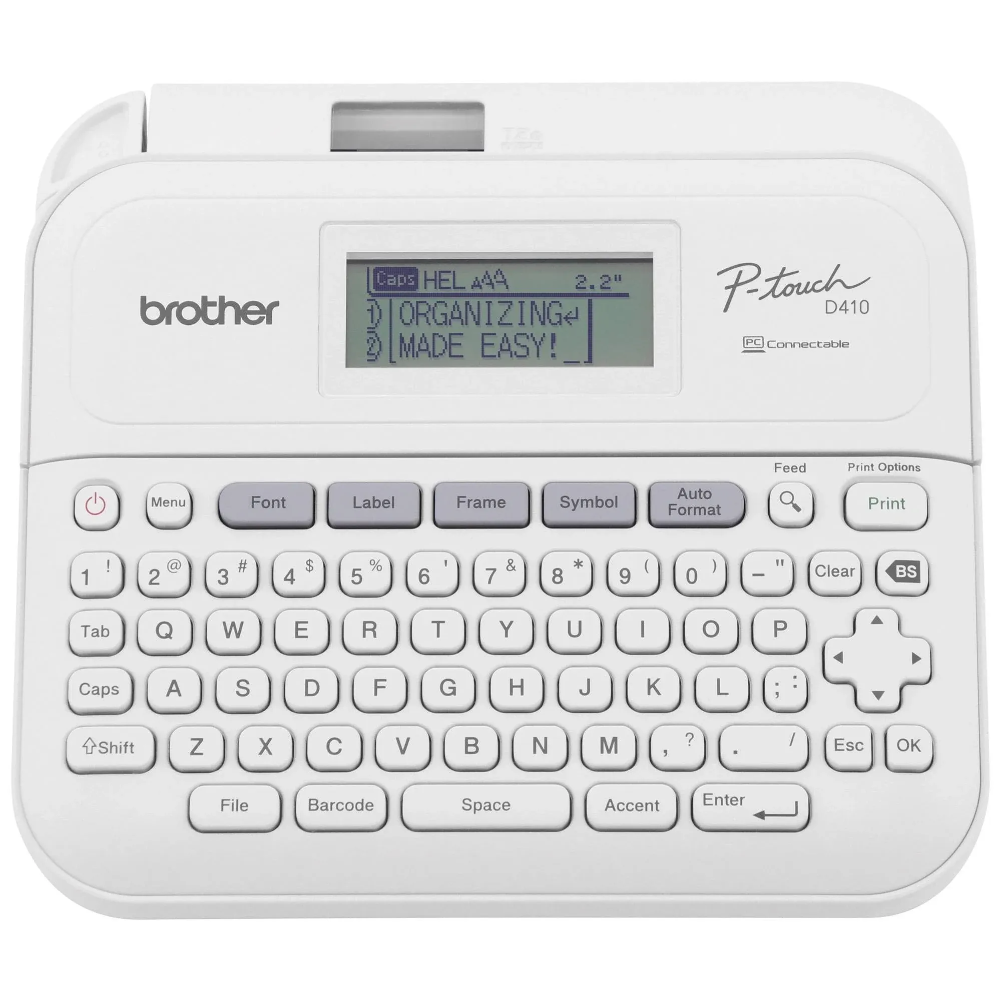 Brand New Brother P-touch PT-D410 Label Printer Maker Labeling system - White