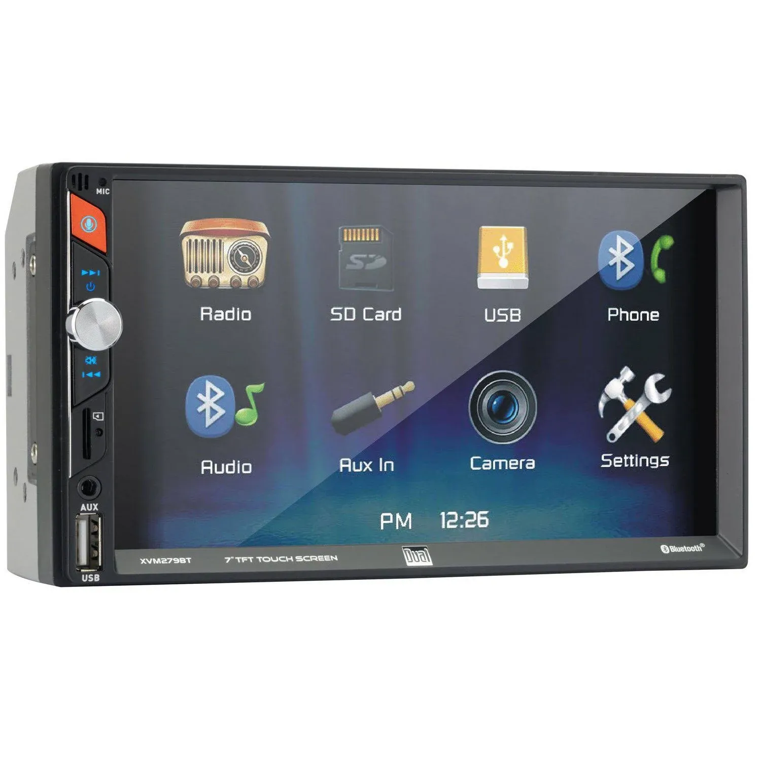 Dual Electronics Xvm279bt 7" LED Backlit Multimedia Touch Screen Car Stereo