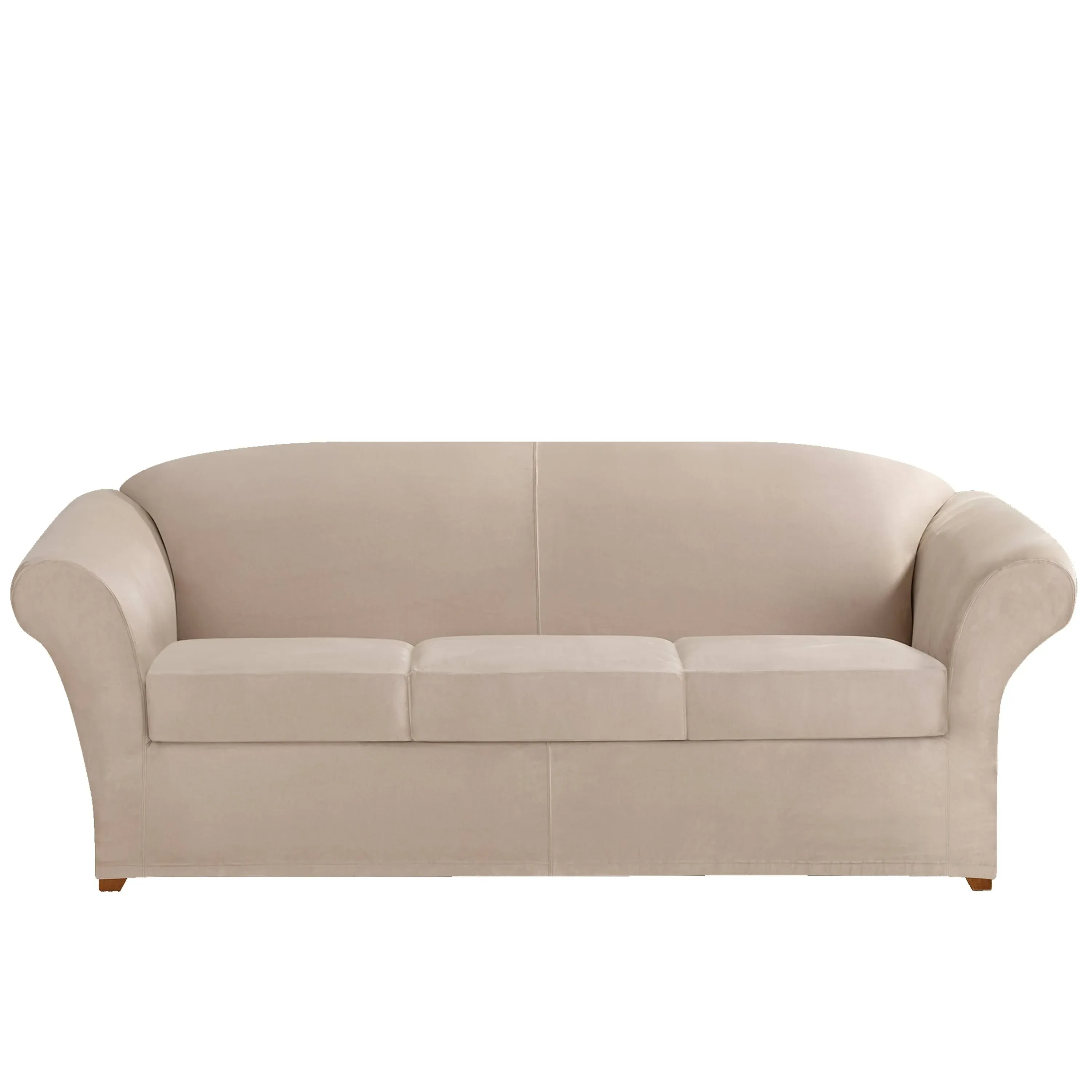 SureFit Ultimate Stretch Suede Four Piece Sofa Slipcover