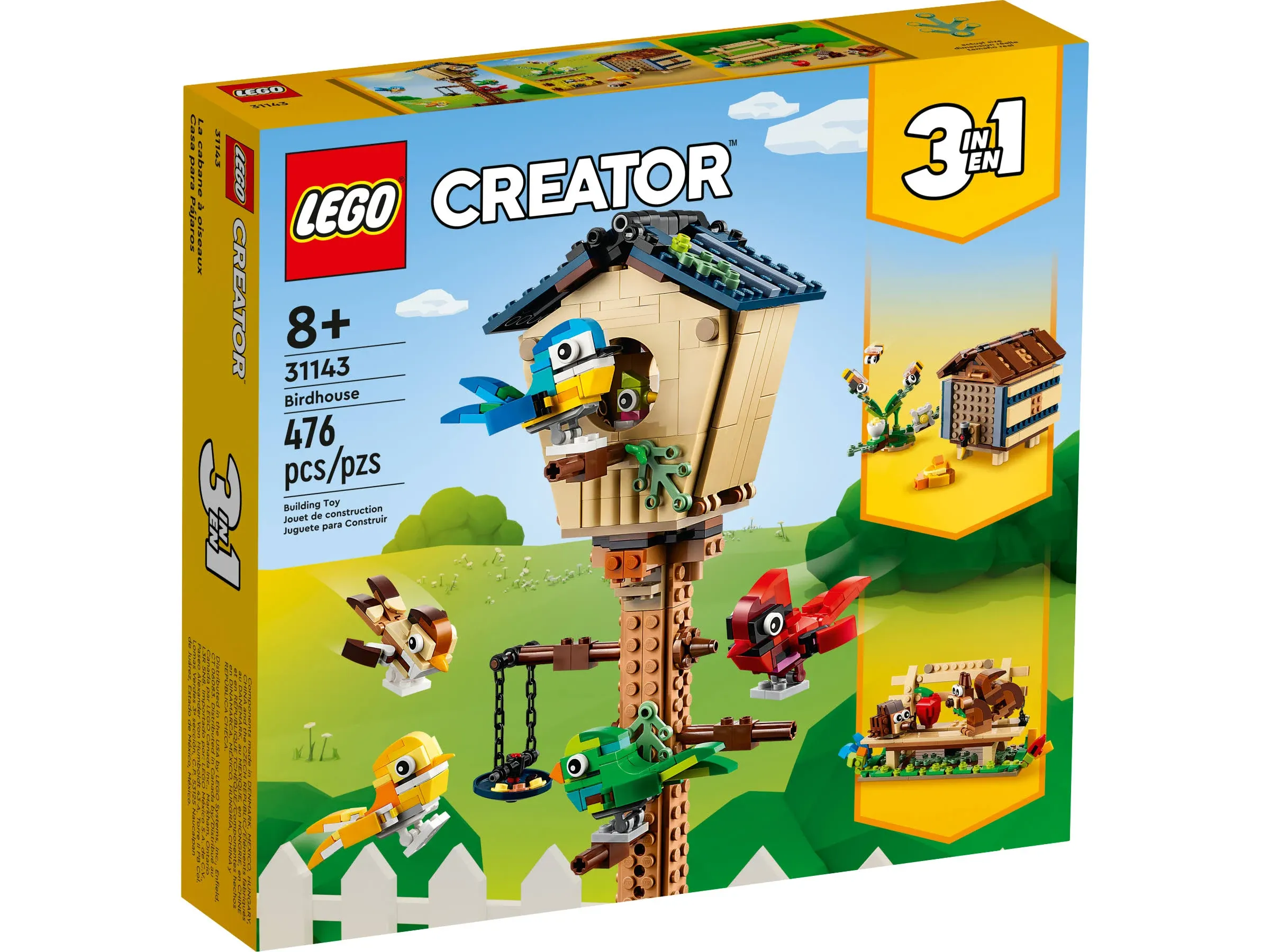 Lego Creator 3in1 Birdhouse Set 31143