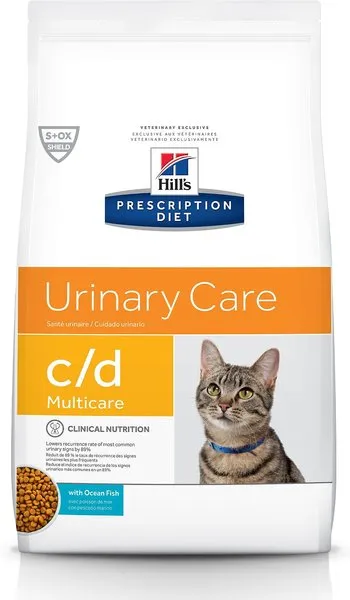 Hill's Prescription Diet c/d Multicare Urinary Care Ocean Fish Dry Cat Food