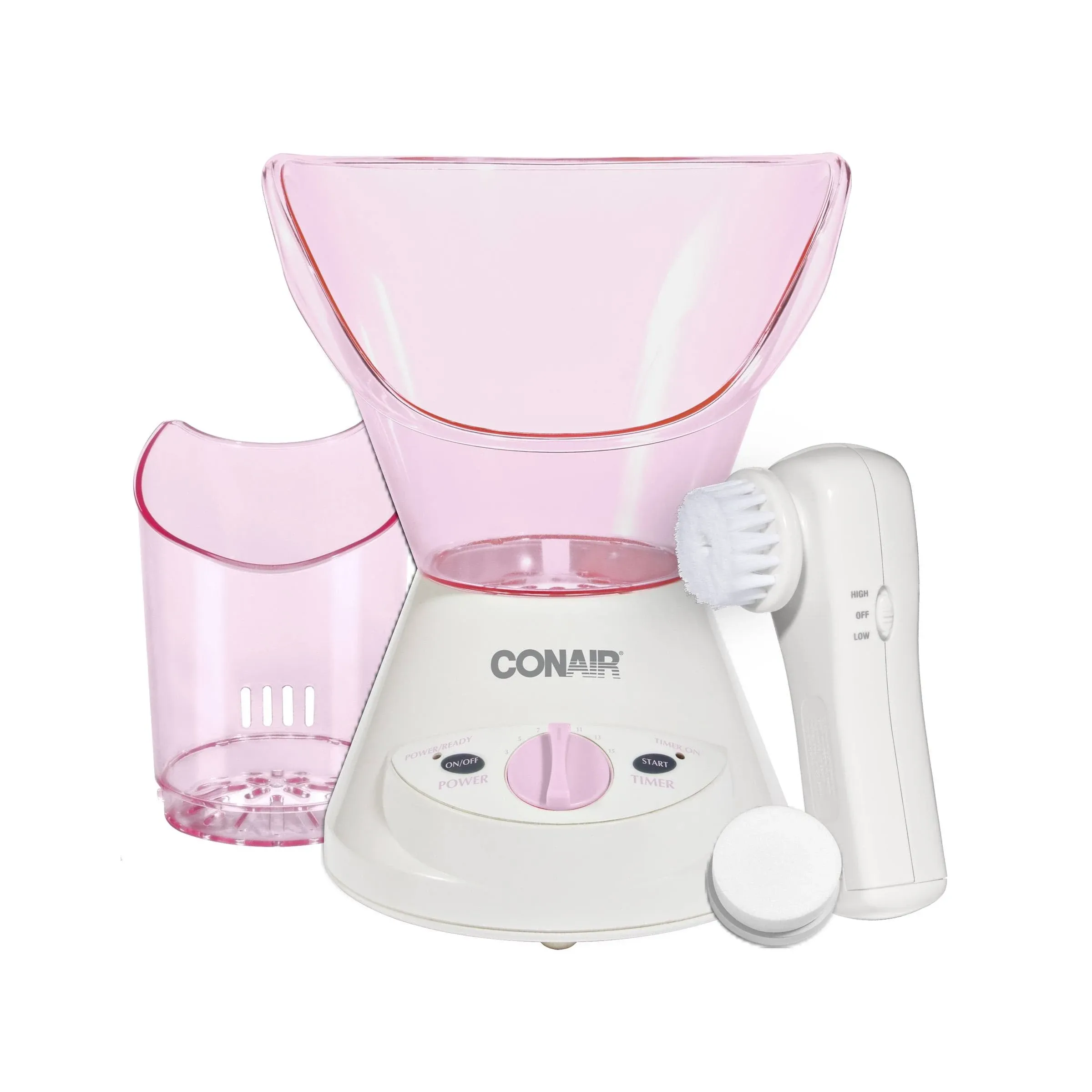 True Glow by Conair Moisturizing Mist Facial Sauna System; Pink / Cream