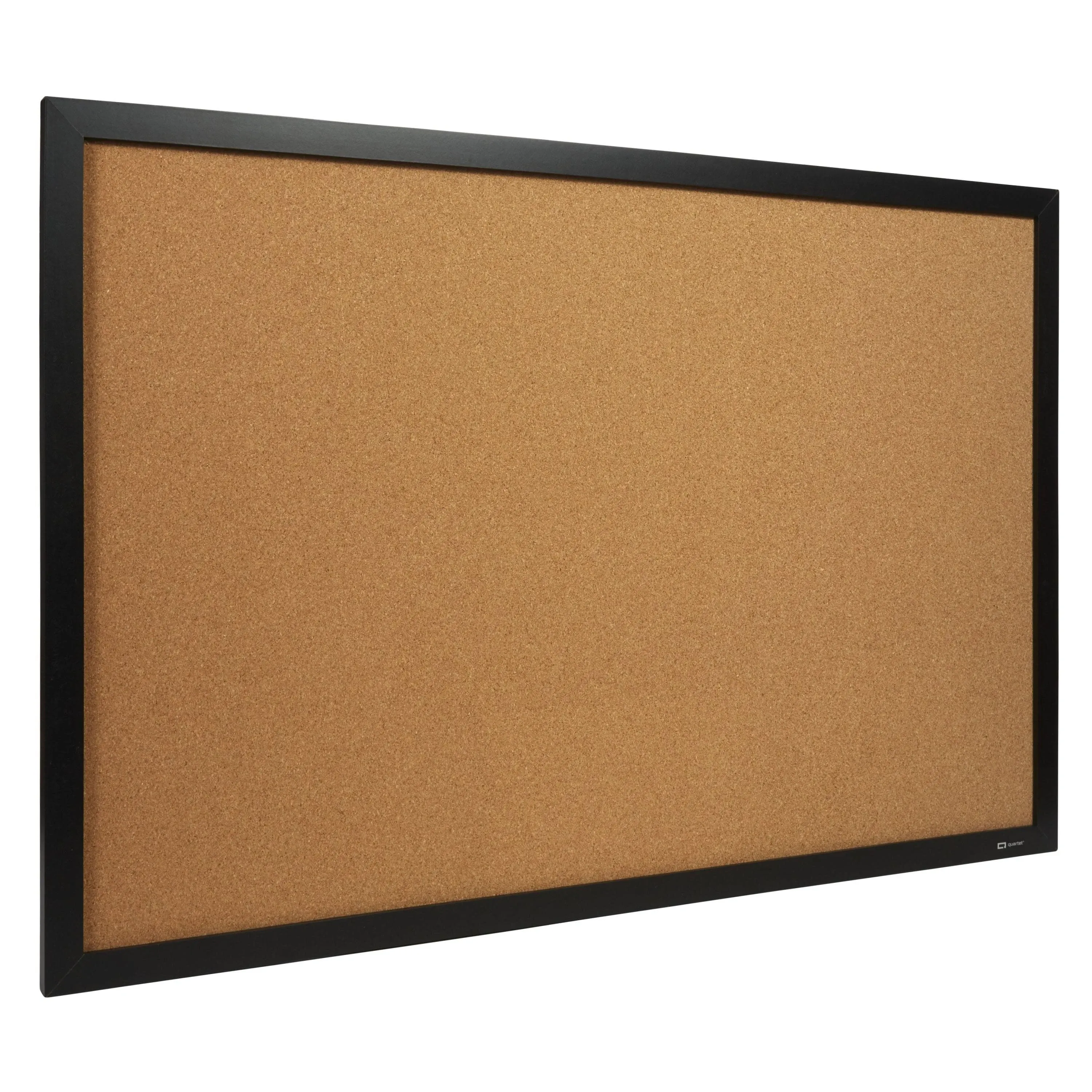 Quartet Cork Bulletin Board, 24 inch x 36 inch, Black Frame