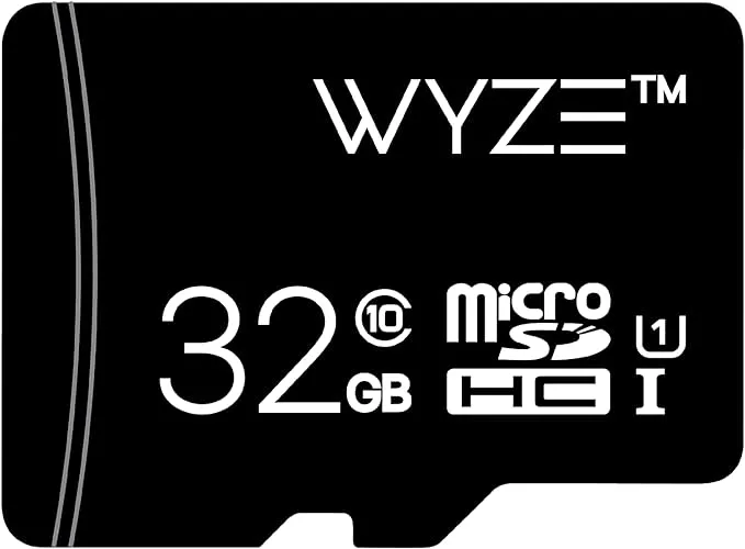 Wyze Expandable Storage 32GB microSDHC Card Class 10 Black