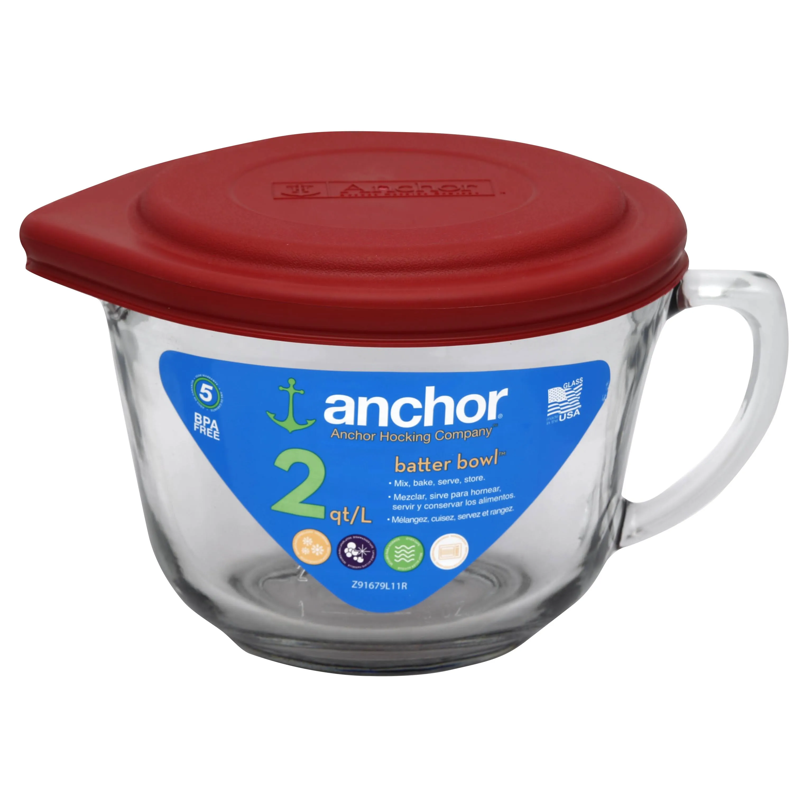 Anchor Batter Bowl with Lid