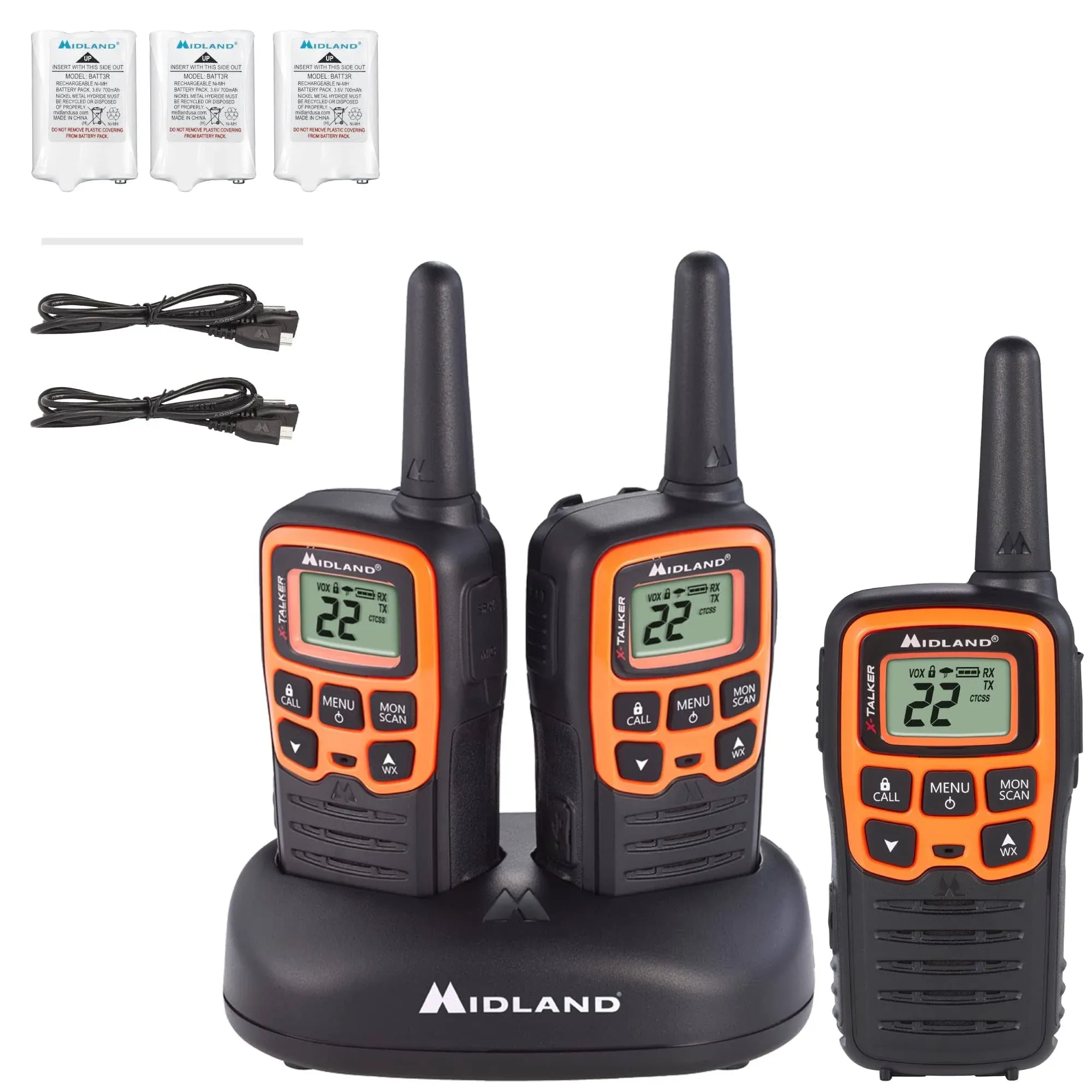 X-Talker Walkie Talkie Three Pack Midland T51X3VP3