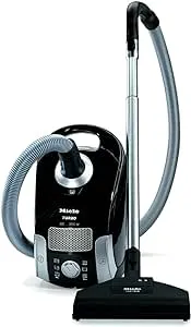 Miele Turbo Team Canister Vacuum, Obsidian Black OBSOLETE