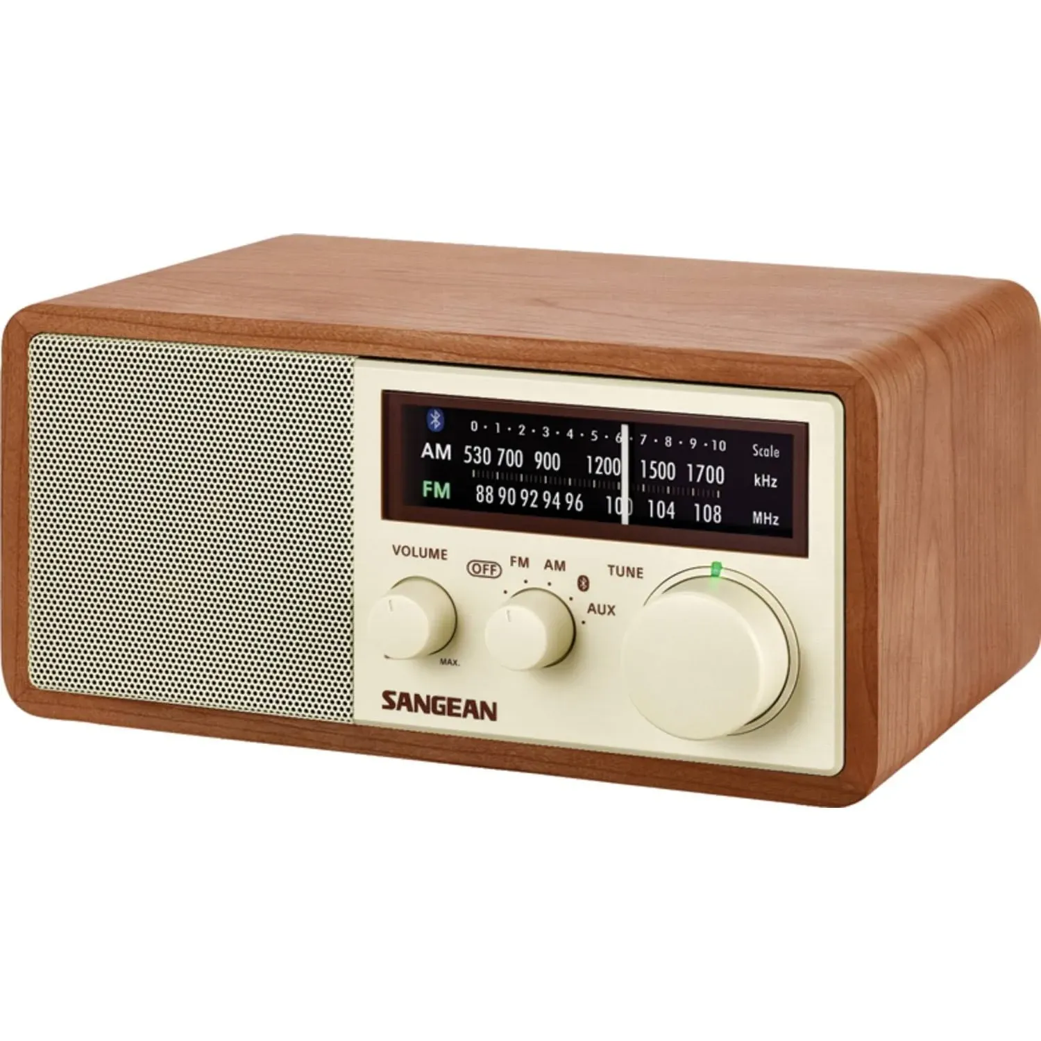 Sangean ra50562 am and fm bluetooth wooden cabinet radio multicolor