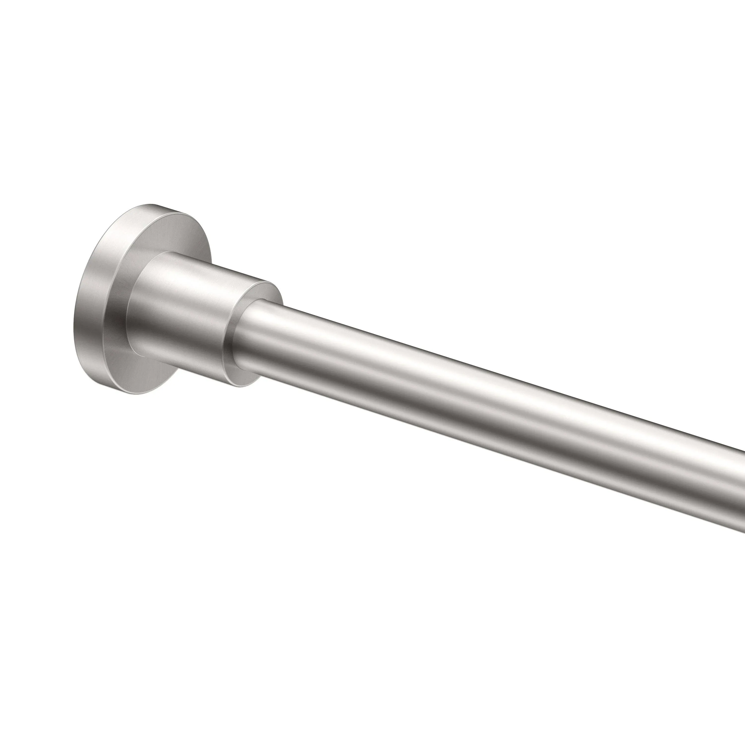 Gatco Modern Minimalist Straight Shower Rod 60 inch Satin Nickel