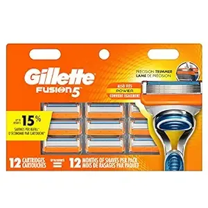 Gillette Fusion5 Cartridges - 12 cartridges