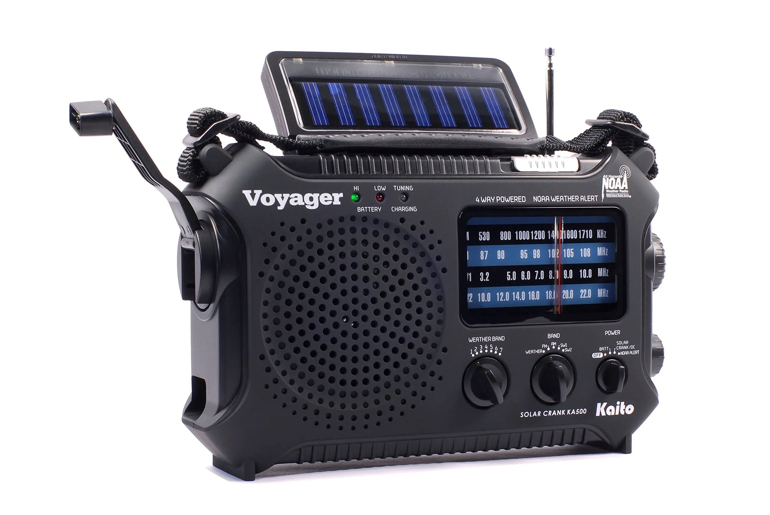 KA500 Voyager: Multifunction Dynamo & Solar Powered Radio, Blue