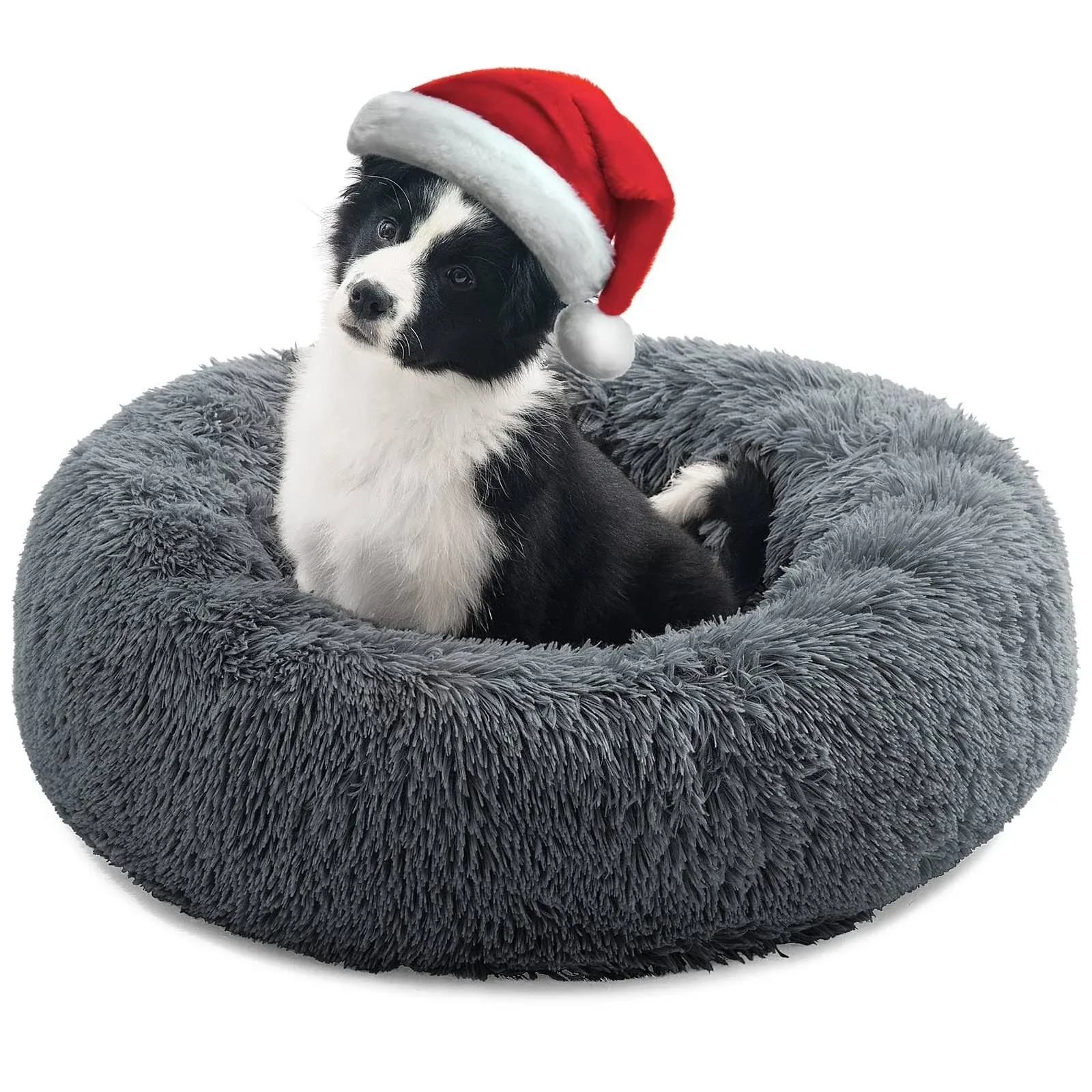 CEVICOLZE Dog Beds for Small Dogs Large Cat, Anti Anxiety Donut Cat Bed for ...