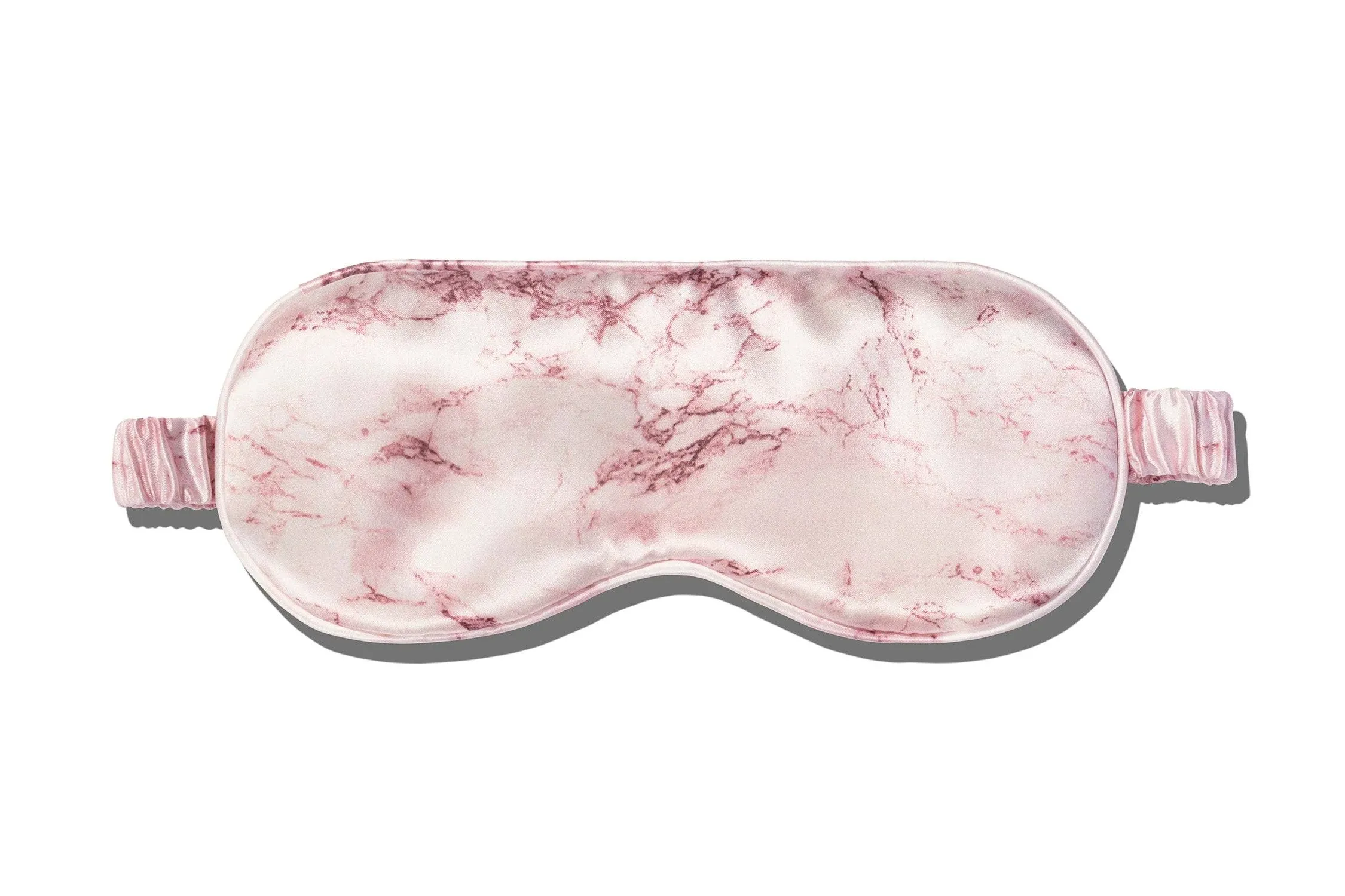 Slip Pure Silk Sleep Eye Mask Marble White/Pink Print NIB