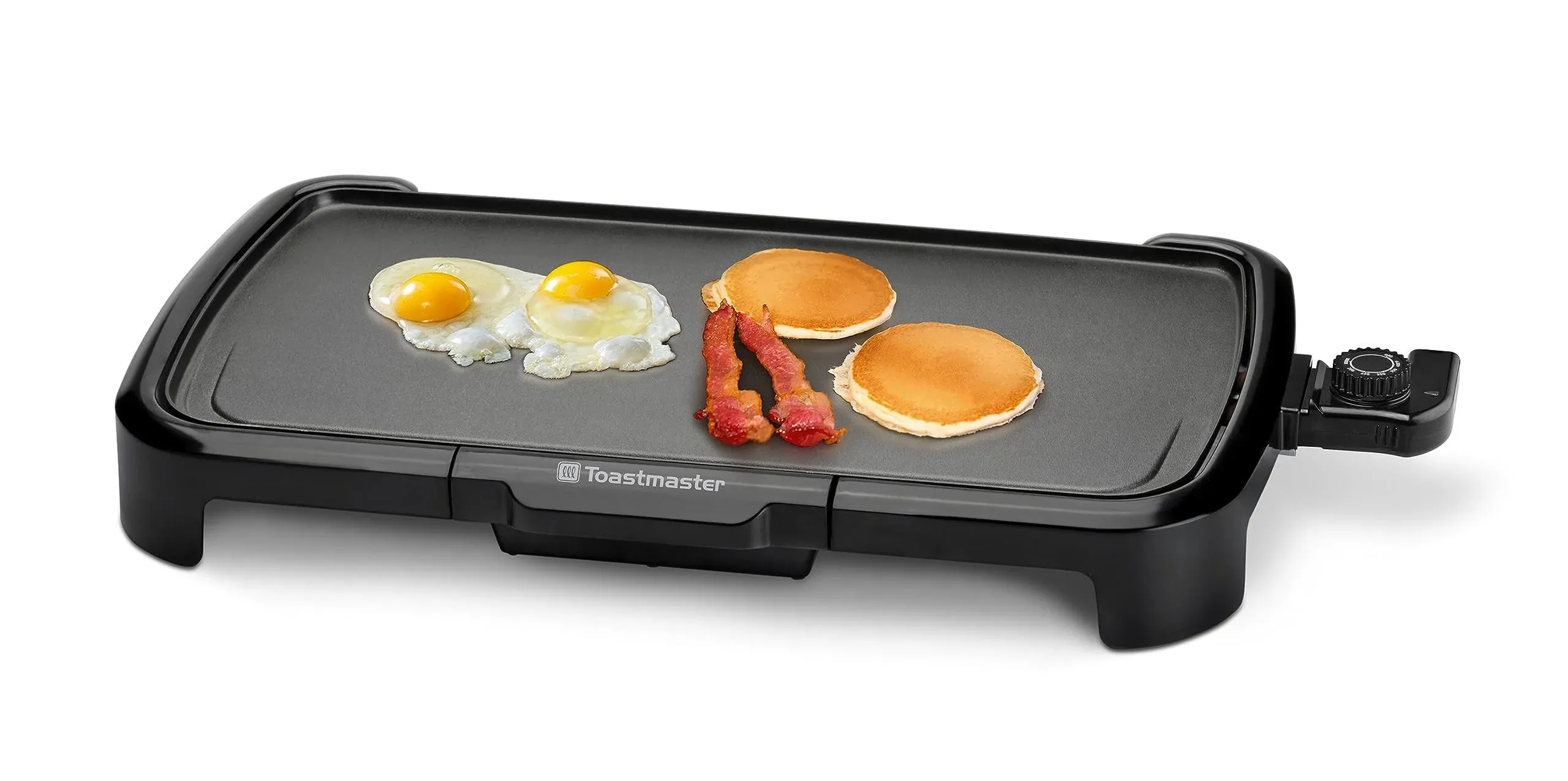 Compact 10x20 Electric Griddle - Easy Clean Nonstick &amp; Adjustable Settings