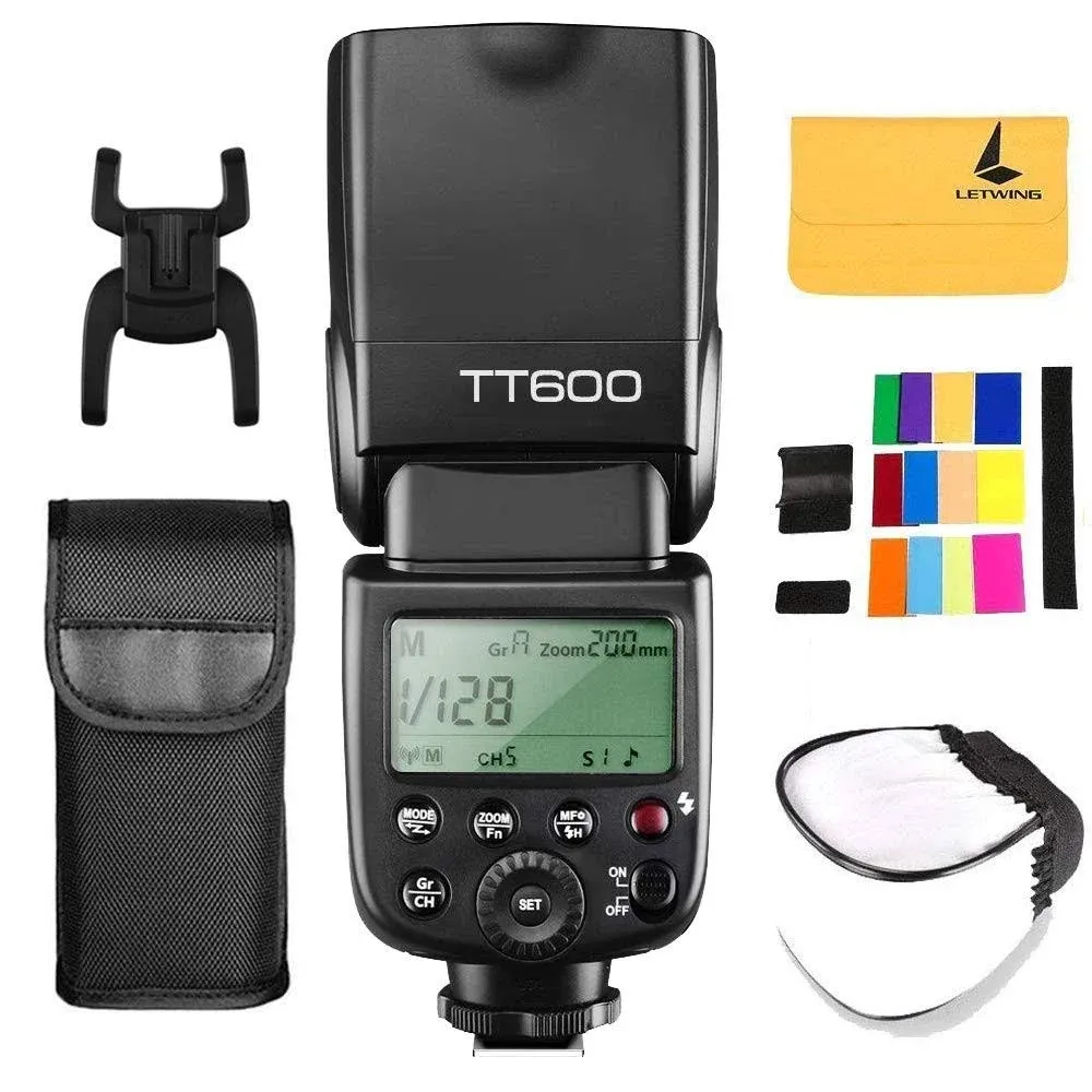 Godox TT600 2.4G Wireless Flash Speedlite Master / Slave Flash with Built-in ...