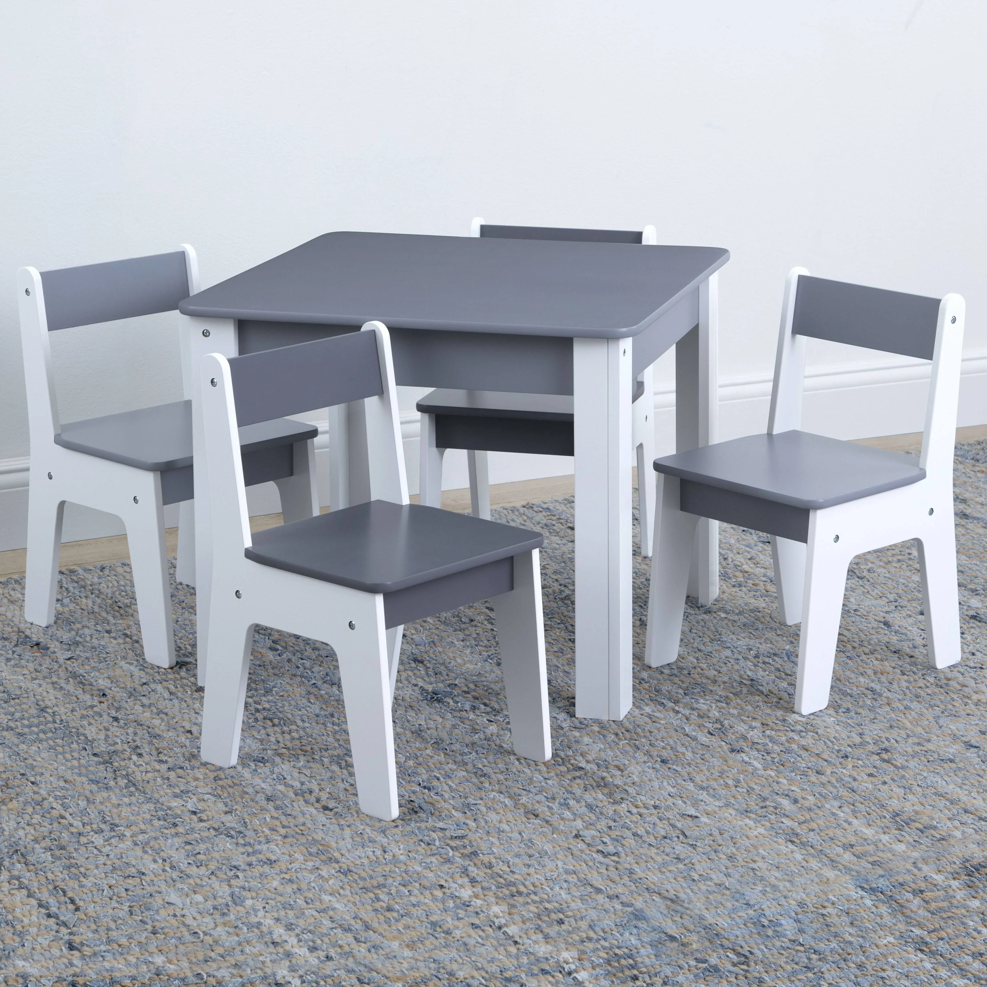 Gapkids by Delta Children Table and 4 Chair Set - Gap Grey