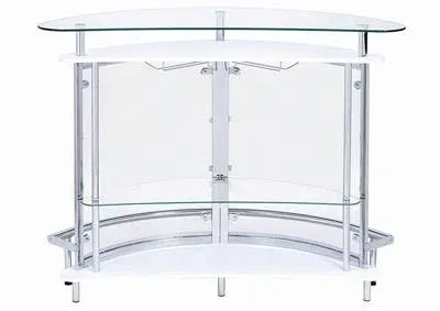 Coaster Bar Unit - White