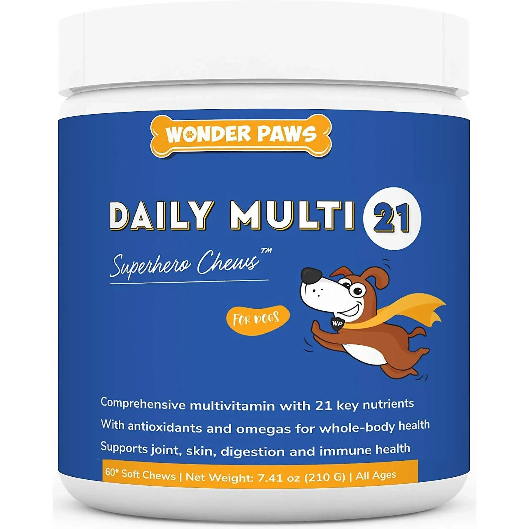 Wonder Paws Daily Multi 21 Superhero Chews for Dogs