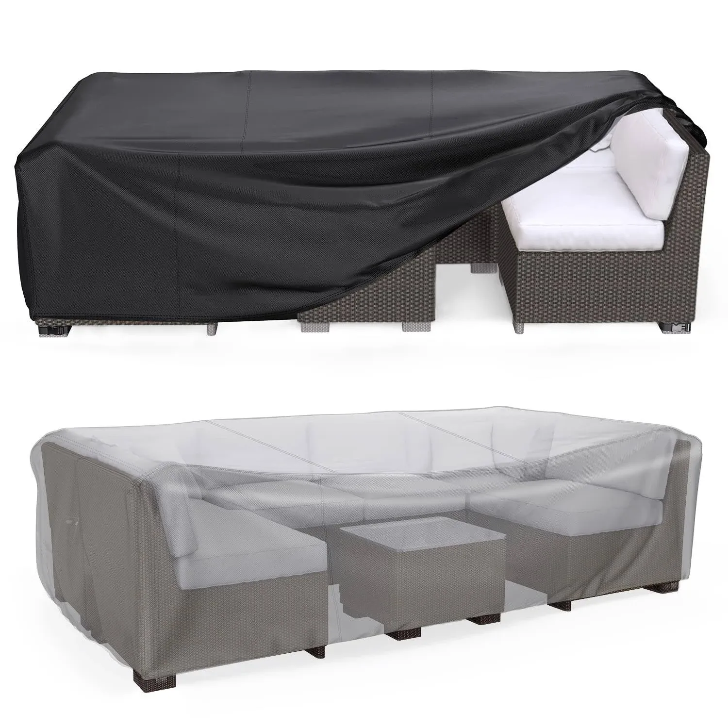 Universal Outdoor Furniture Cover - Strong Waterproof Protection for Patio Sets