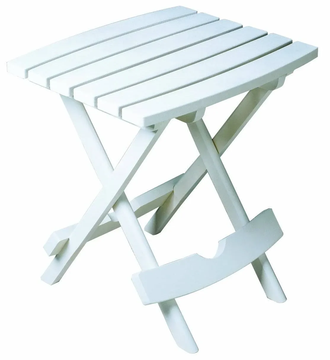 Adams Quik Fold Side Table, White