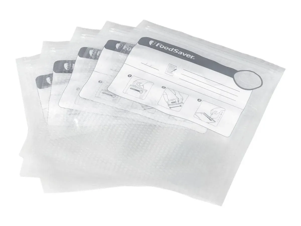 FoodSaver Vacuum Zipper Bags, 1-Quart, 18 Count