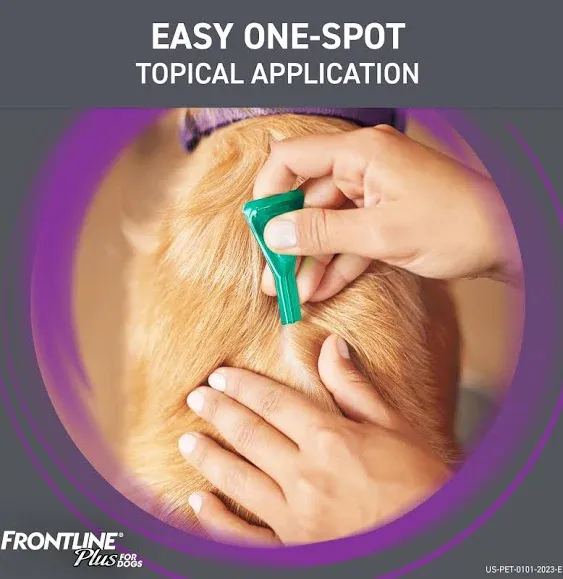 Frontline Plus Flea and Tick Treatment for X-Large Dogs Up to 89 to 132 lbs. 3 Treatments